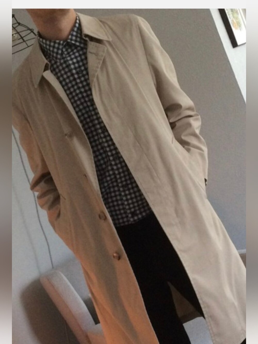 LONDON FOG Men’s Tan Vintage Maincoats Trench Coat Size 38R